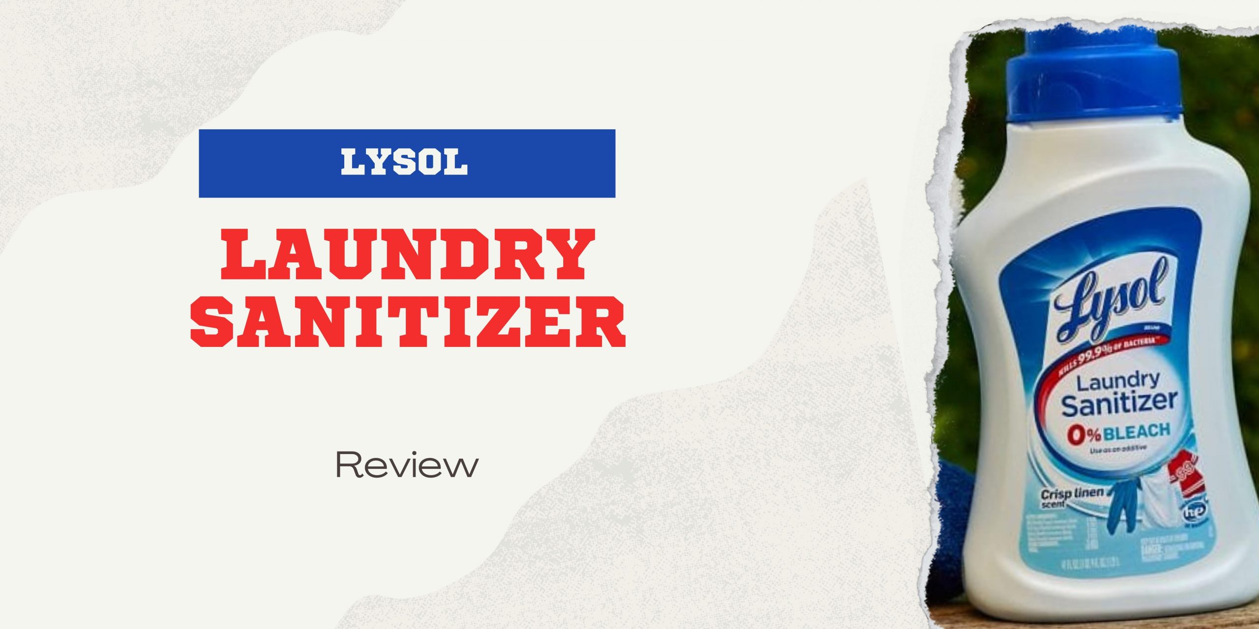 Lysol Laundry Sanitizer Review