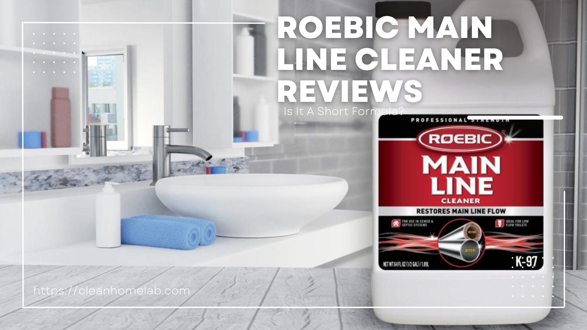 Roebic Main Line Cleaner Reviews: Is It A Short Formula?