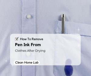How To Remove Pen Ink From Clothes After Drying